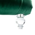 thumbnail image 6 of Velvet Chaise Lounge Chair, Modern Accent Sofa with Waist Pillow and Tufted Backrest, Sleeper Leisure Single Sofa Couch with Acrylic Feet for Living Room Bedroom Office Apartment, Emerald, 6 of 7