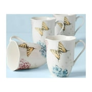 Lenox Butterfly Meadow Hydrangea Dinnerware Mug, Set of 4