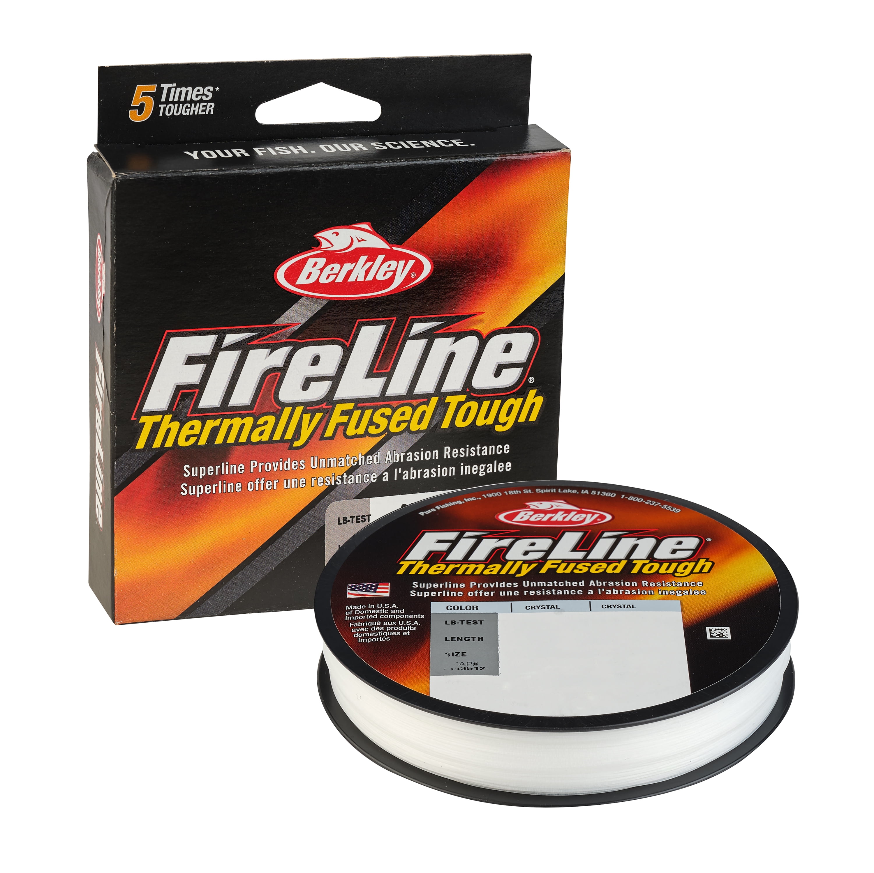 Berkley FireLine® Crystal Braided Superline Fishing Line 10lb | 4.5kg ...