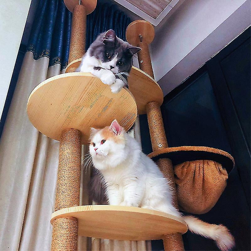 Pvc Cat Scratching Post For Cat Tree Diy Cat Climbing Frame Replacement Post Sisal Rope Entangle Kitten Toy Scratch Furniture Walmart