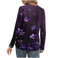 thumbnail image 5 of Craaazy Teacher Shirts V-Neck Long Sleeve Buttons T-shirt Comfy Fashion Printed Blouses Gifts, 5 of 6