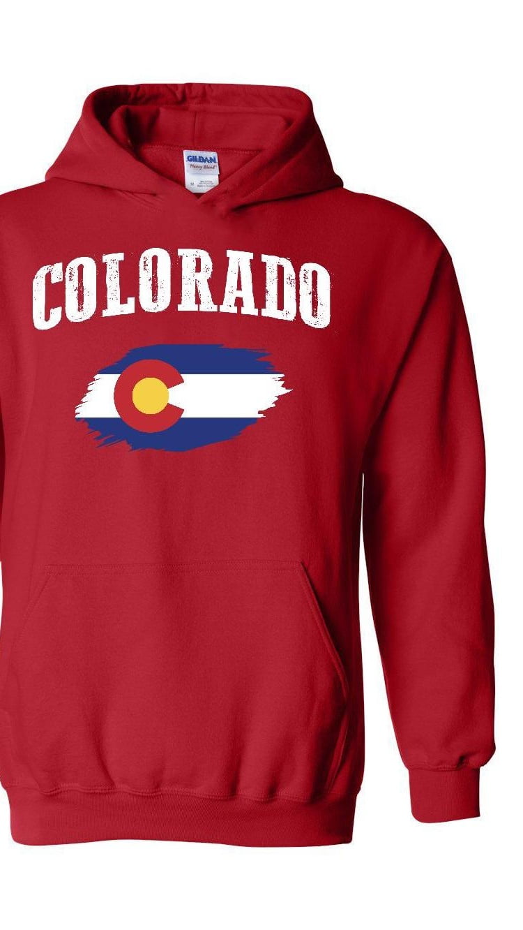 Unisex Colorado Flag Hoodie Sweatshirt - Walmart.com - Walmart.com