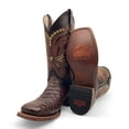 thumbnail image 3 of The Western Shops Men’s Leather Cowboy Boot Square Toe Embossed Python Print, 3 of 7