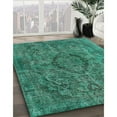 thumbnail image 3 of Ahgly Company Machine Washable Indoor Rectangle Industrial Modern Light Sea Green Area Rugs, 2' x 4', 3 of 7