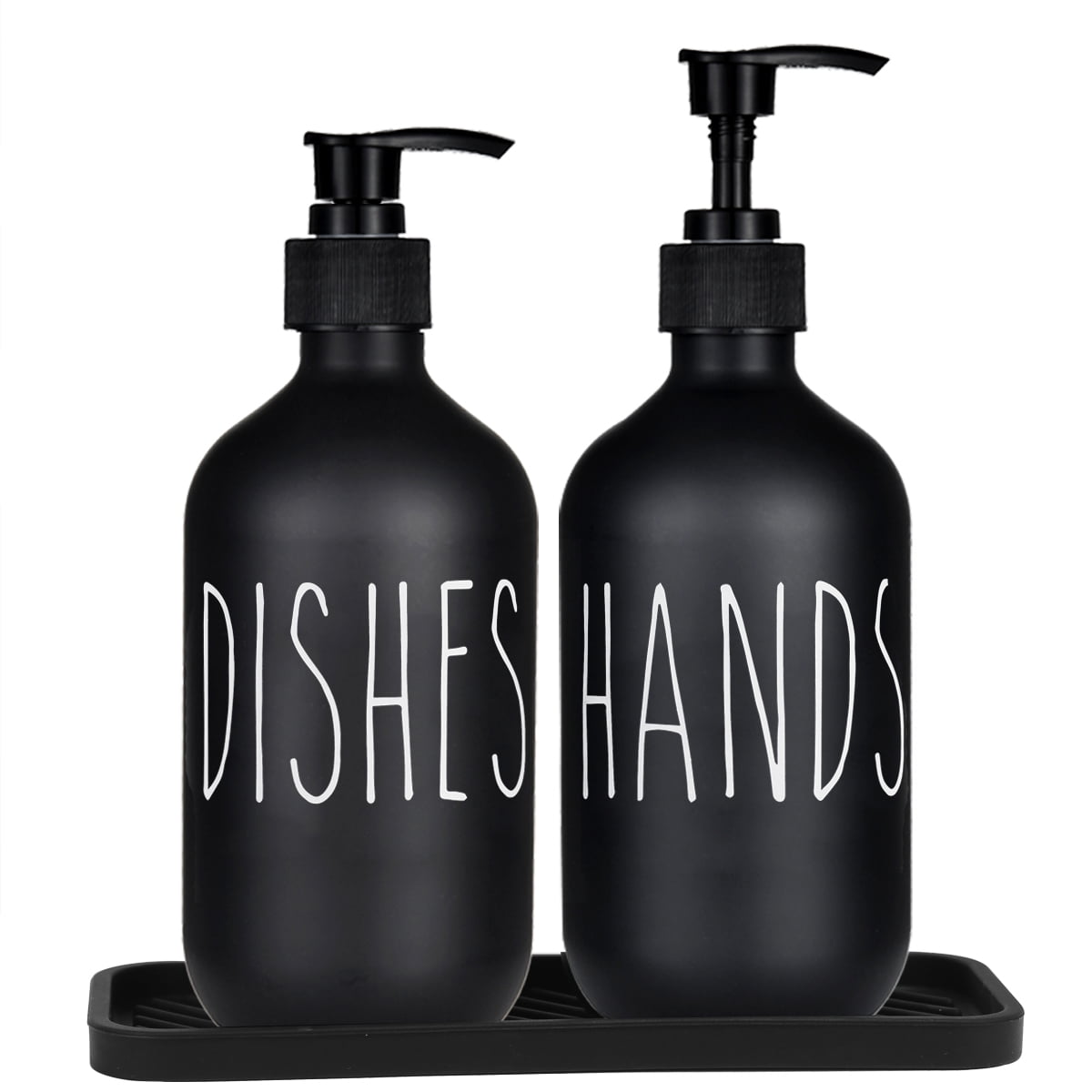 Soap Dispenser Set Contains Dish Soap Dispenser and Hand Soap