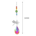 thumbnail image 2 of Crystal Wind Chimes Chandelier Rainbow Dragonfly Beads Decoración colgante (5) JShteea Libre de BPA, 2 of 8