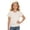 White, variant on WAYUTE Shirts for Girls Solid Color V Neck Short Sleeve Chiffon Blouse Breathable Summer Top for Casual Loose Fit Daily Wear,White,Size 11 Y-12 Y