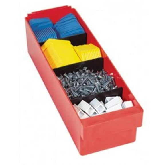 Quantum Storage Systems Divider,Euro Drawer,8.25x4.25,Black,PK4  DIV701/606