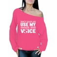 thumbnail image 1 of Awkward Styles Women's Don't Make Me Use My Soccer Mom Voice Graphic Off Shoulder Tops Oversized Sweatshirt White Mother's Day, 1 of 4