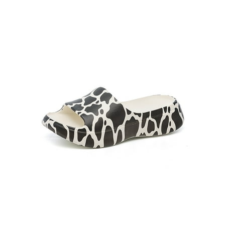 

Gomelly Women s Shower Slipper Nonslip Fashion Slide Sandal Waterproof Wedge Sandals Comfortable Peep Toe Cow 6-7