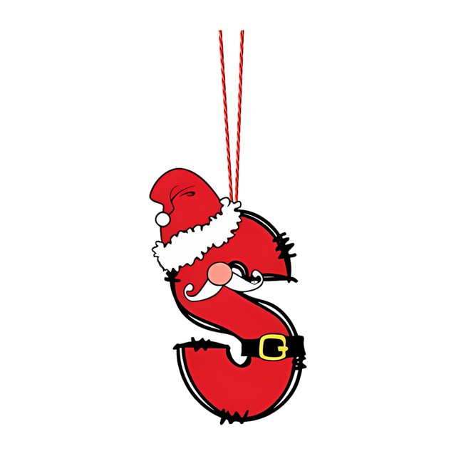 Neuvojs Christmas Ornaments 2D 26 Letter Christmas Ornaments Acrylic Flat Christmas Tree Home Decorations Ornaments Christmas Tree Ornaments Christmas Decorations