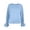 Sky Blue, variant on Hurxie Women's Casual Crew Neck Sweatshirt Long Sleeve Ruched Solid Loose Fitting Pullover Tops