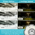 thumbnail image 5 of Luxrite 36W/54W/63W LED Corn Light Bulb, 175W HID Equivalent, 3 Color Selectable, Up to 9300 Lumens, E39 Base 2-Pack, 5 of 7