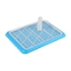 thumbnail image 2 of Inodoro de entrenamiento para cachorros con poste extraíble, diseño de ranuras separadas en rejilla Almohadillas de entrenamiento para perros pequeños Azul Fernando Baño de perros, 2 of 8