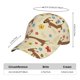 thumbnail image 2 of Fotbe Dachshund Dog And Flower Gorro Clásico de Béisbol, Gorra Ajustable con Broche Snapback, Gorro de Exterior de Algodón Suave, 2 of 6
