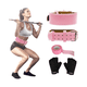 thumbnail image 2 of Gym Faja Lumbar Cinturón Pesas Ejercicio Mujer Y Guante 3pcs Talla M Malubero Rosa, 2 of 5