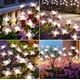 thumbnail image 5 of Luces de bamboleo LED solares para exteriores | Paquete de 6 luces decorativas de paisaje de jardín | Diseño de flores | Iluminación ambiental impermeable y eficiente en energía para patios, 5 of 9