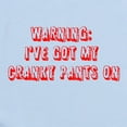 thumbnail image 2 of CafePress - Cranky Pants Onesie - Baby Light Bodysuit, Size Newborn - 24 Months, 2 of 4