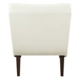 thumbnail image 5 of Hawkins Lounger with Ottoman in White Faux Leather, 5 of 8