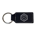 thumbnail image 3 of Keychain - Rectangle - D20 - Leather, 3 of 4
