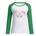 thumbnail image 4 of RKSTN Chandail en Molleton de la Saint-Valentin pour Femmes Mode Imprimé Lettre et Cœur Chandail en Molleton Manches Longues Col Rond Tops, 4 of 4