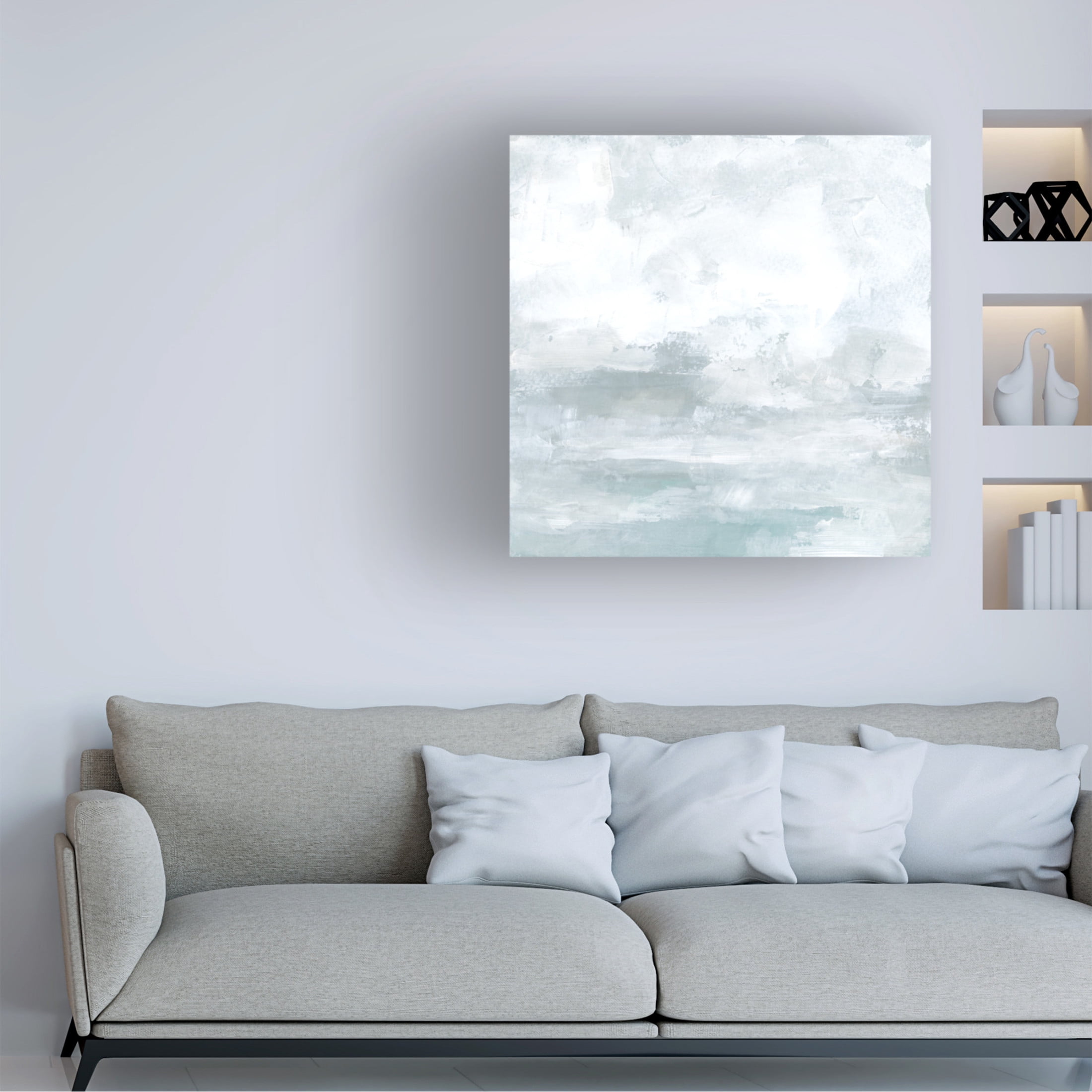 Trademark Fine Art June Erica Vess  Clouded Shore II Canvas Wall Art