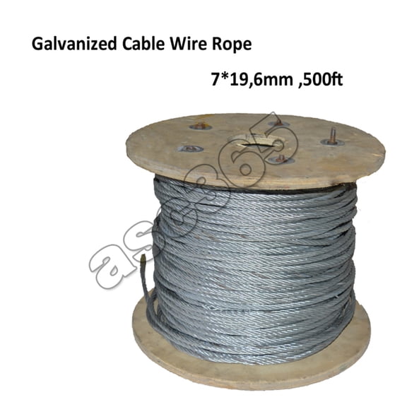 Techtongda Galvanized Cable Wire Rope 7*19,6mm ,152m