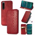 thumbnail image 1 of Case for Sony Xperia 5 III Flip Cover Wallet Flip Cover Magnetic Protective - Red, 1 of 5