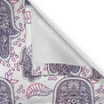thumbnail image 5 of Ambesonne Hamsa Grommet Curtain, Ombre Leaves Circles, 50" x 84", Hot Pink and Lavender, 5 of 6