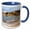 Blue/White, variant on 3drose, Spain, Balearic Islands, Mallorca, Port of Soller Historic Waterfront, 15oz Mug