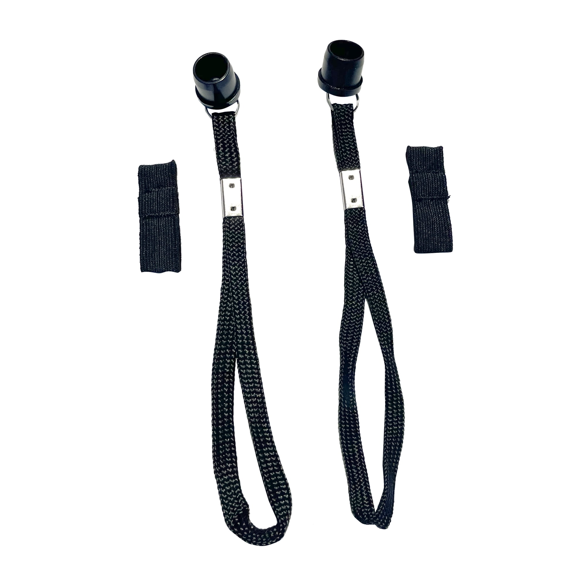 Sky Med Walking Cane Wrist Straps, 6” Length, 2 count, Black, Come with 7/8” plug, Elastic Connecter. fits Offset Canes, Folding Canes, Derby Canes, HurryCanes