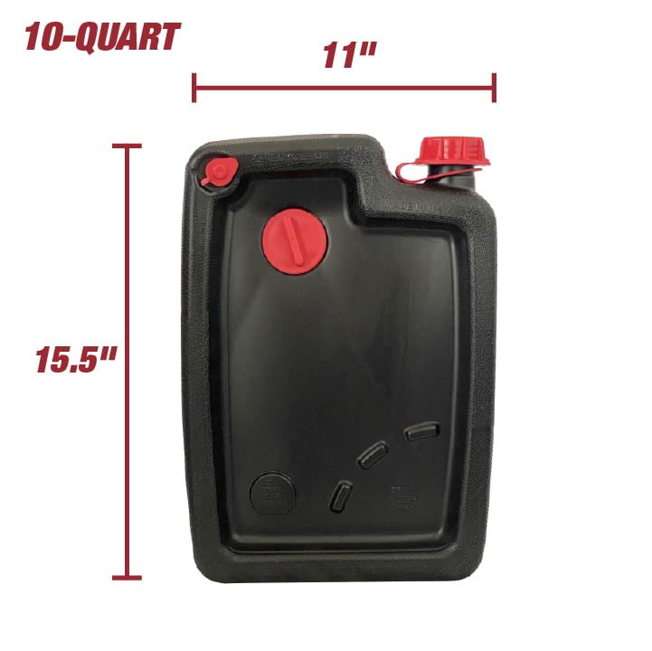 Hyper Tough 10 Quart Automotive Drain Pan Container, HT-10QT-2025, Black
