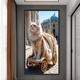 thumbnail image 3 of Kit Punto Cruz Gato Impreso Hilo Algodón Ecológico Bordado Arte 40x70cm 11CT, 3 of 9
