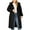 CC-Black, variant on QATAINLAV Women's Zip Up Warm Hooded Quilted Coat Solid Color Long Winter Puffer Jacket with Pockets for Outdoor Work Skiing, Black, XXL
