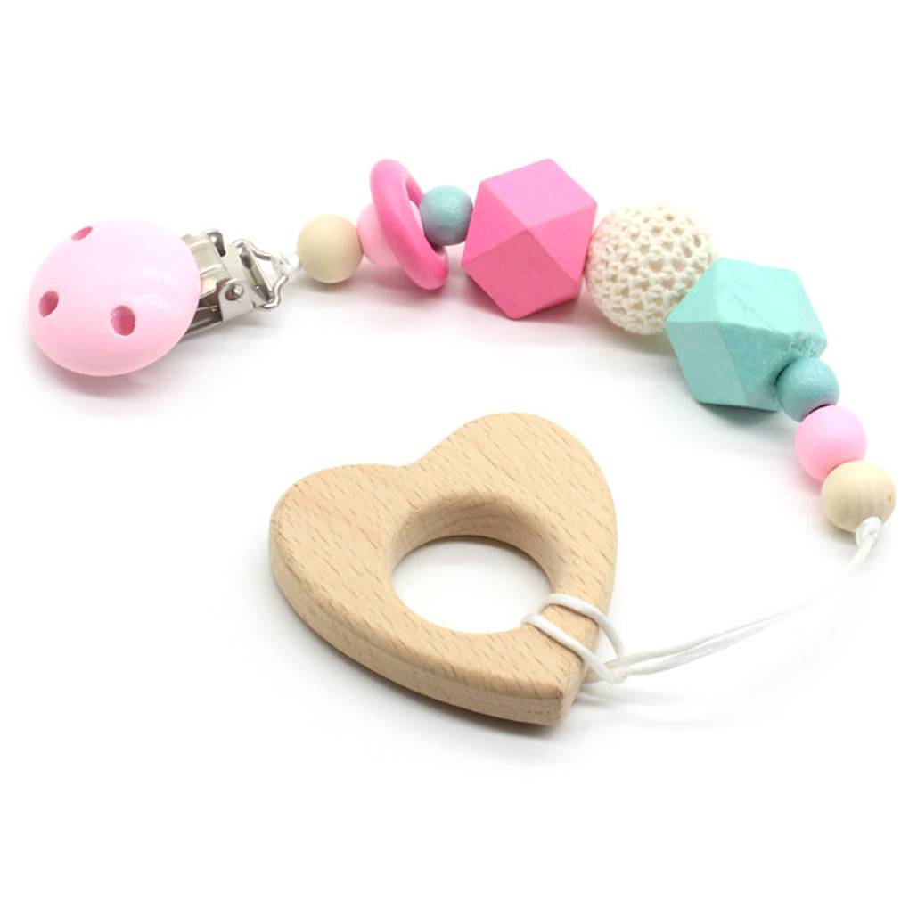 Silicone Colorful 3 Holes Pacifier Clip 