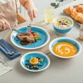 thumbnail image 7 of vancasso, Series ORI, 16-Piece Dinnerware Set, Stoneware Tableware Plate Set, Service for 4, Blue, 7 of 7