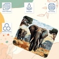 thumbnail image 3 of Elephant Square Gaming Mouse Pad Desk Mat, 8.3x9.8 Inch, Non-Slip Rubber Bottom, Printed, Suitable for Office and Gaming, 3 of 6