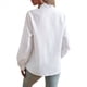thumbnail image 3 of Blusa de Oficina de Larga con Cuello Alto y Botones A Rayas para Mujer, Color , Talla XL, 3 of 9