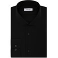 thumbnail image 1 of Calvin Klein - Camisa de vestir con botones para hombre sin planchado, color negro, 17,5, 1 of 1