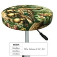 thumbnail image 4 of Round Bar Stool Seat Covers, Mallard Duck And Flowers Elastic Round Chair Cover Stool Seat Slipcover Bar Stool Cushions Round Pad for 12-14 inch, 4 of 7