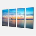 thumbnail image 2 of Bluish Calm Sunset and Seashore - Large Seashore Canvas Wall Art, 2 of 3