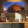 thumbnail image 1 of Coucher de Soleil sur la Plage de Matala Grèce - Impression sur Toile, 1 of 3