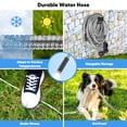 thumbnail image 4 of Garden Hose 50 ft with 10 Function Nozzle, Heavy Duty Stainless Steel Metal Water Hoses, No Kinks, Lightweight, Puncture Proof, Flexible, 4 of 8