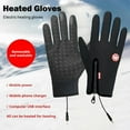 thumbnail image 4 of Heated Gloves for Men Women, Touchscreen Winter Warm Gloves for Cold Weather Work USB Powered, Electric Heating Mittens Waterproof Windproof Thermal Warm Winter Gifts for Skiing Cycling, 4 of 9