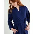 thumbnail image 5 of Joyspun Women’s Waffle Kimono Robe, Sizes S to 3X, 5 of 6