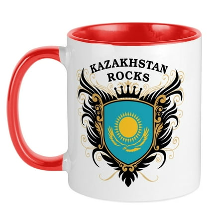 

CafePress - Kazakhstan Rocks Mug - Ceramic Coffee Tea Novelty Mug Cup 11 oz