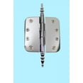 thumbnail image 2 of Renovators Supply Chrome Plated Brass Cabinet Door Hinge 4 in Kitchen Cabinet Hinge w/Removable Stainless Steel Radius Steeple Tip Pins and Hardware, 2 of 3