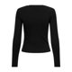 thumbnail image 3 of ONLY Camiseta de manga larga para mujer paquete de 3 - ONLRILEY O-NECK TOP, manga larga, cuello redondo, algodón elástico Negro XL (X-Large), 3 of 6