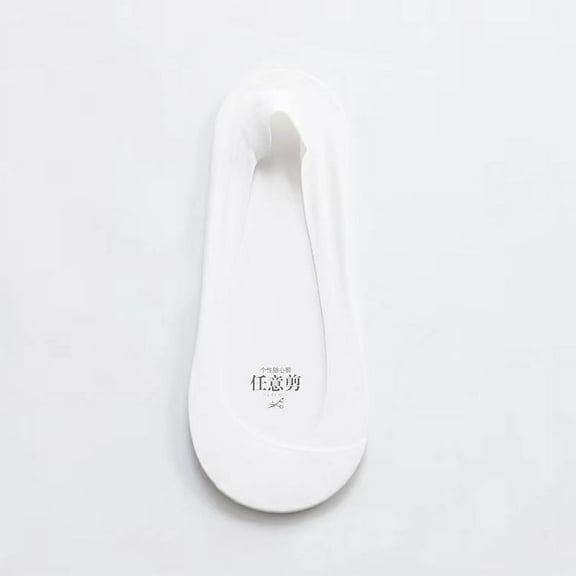 ERDOUY 3 Pairs No Show Socks Womens - Non Slip Low Cut Ankle - Invisible Liner Socks for Casual & Formal Wear - Soft & Stretchable,White