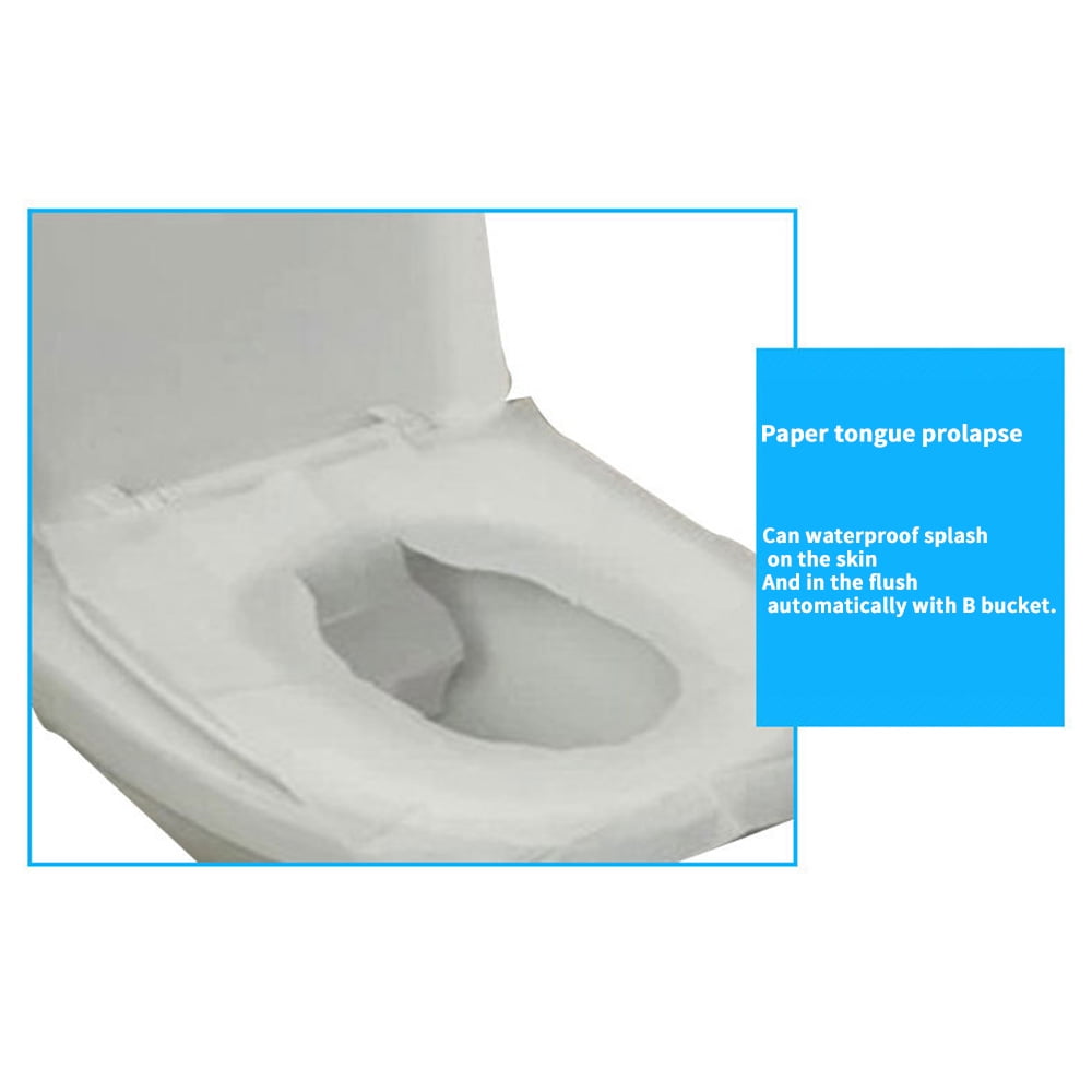 250 Sheets Per Pack Disposable Flushable Toilet Seat Paper Covers Home 1-Pack 